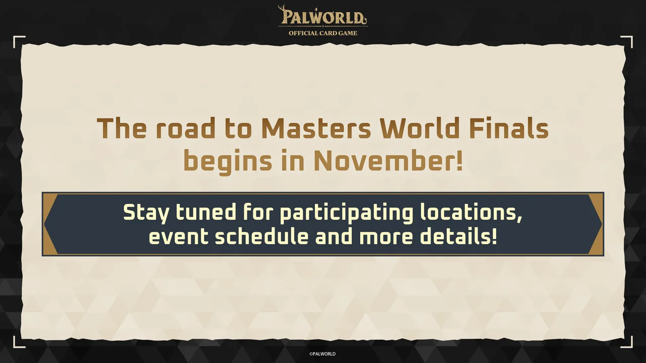 Le jeu de cartes Palworld prépare déjà son premier champion du monde
